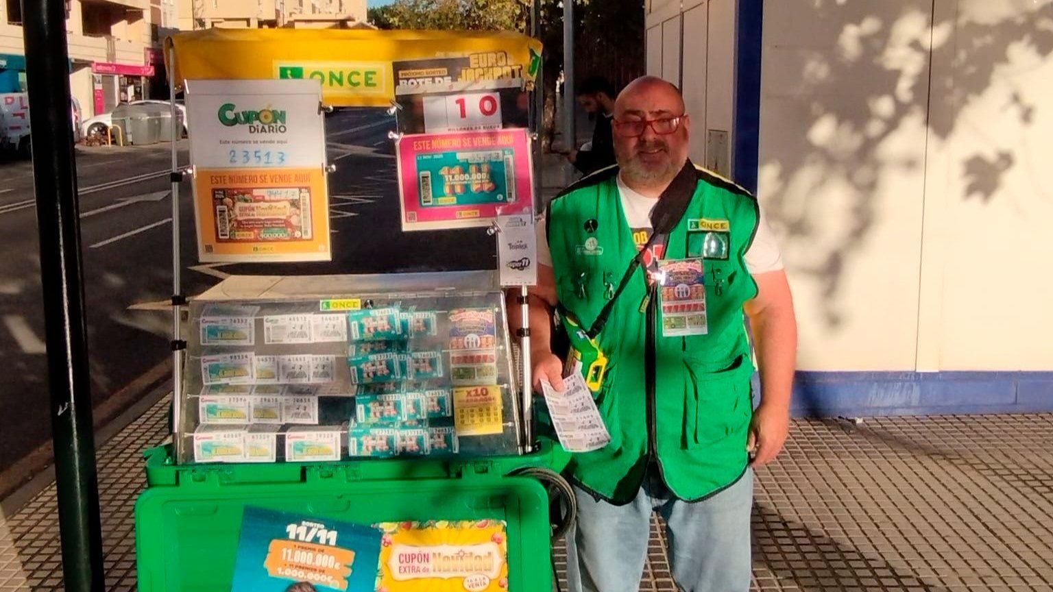 La ONCE reparte 815.000 euros en premios en la estación de autobuses de Málaga