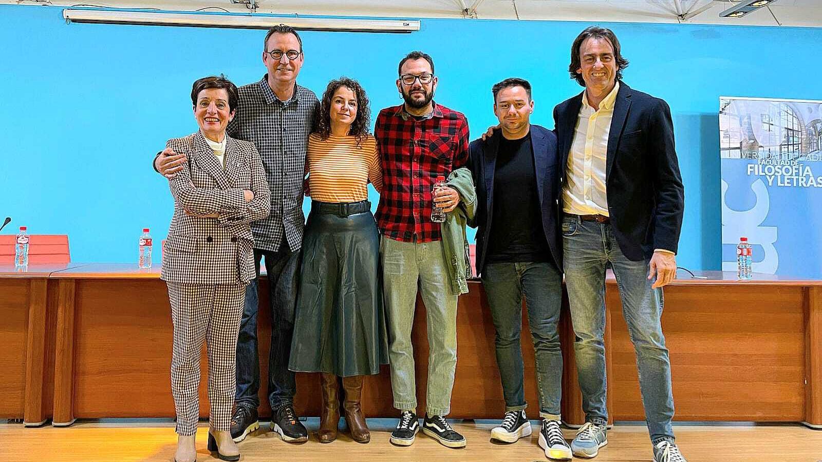 Charo Barrios, Leo Griffioen, Ángeles Peiteado, Víctor Piñero, Sergio González y José Berasaluce.