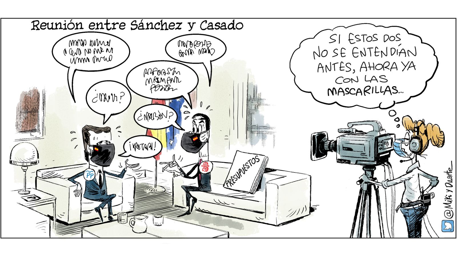 La reunión entre Sánchez y Casado