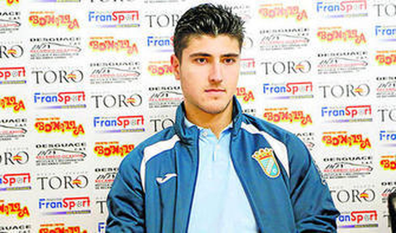 Miguel, en la sala de prensa de La Juventud el sábado.