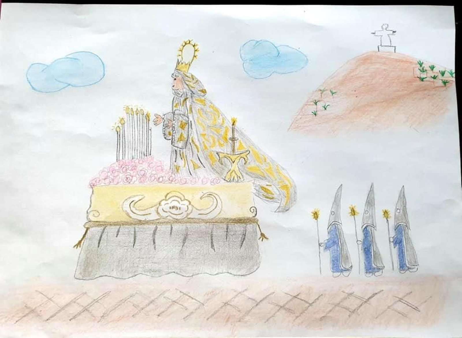 Dibujos sobre el Viernes Santo de Vera