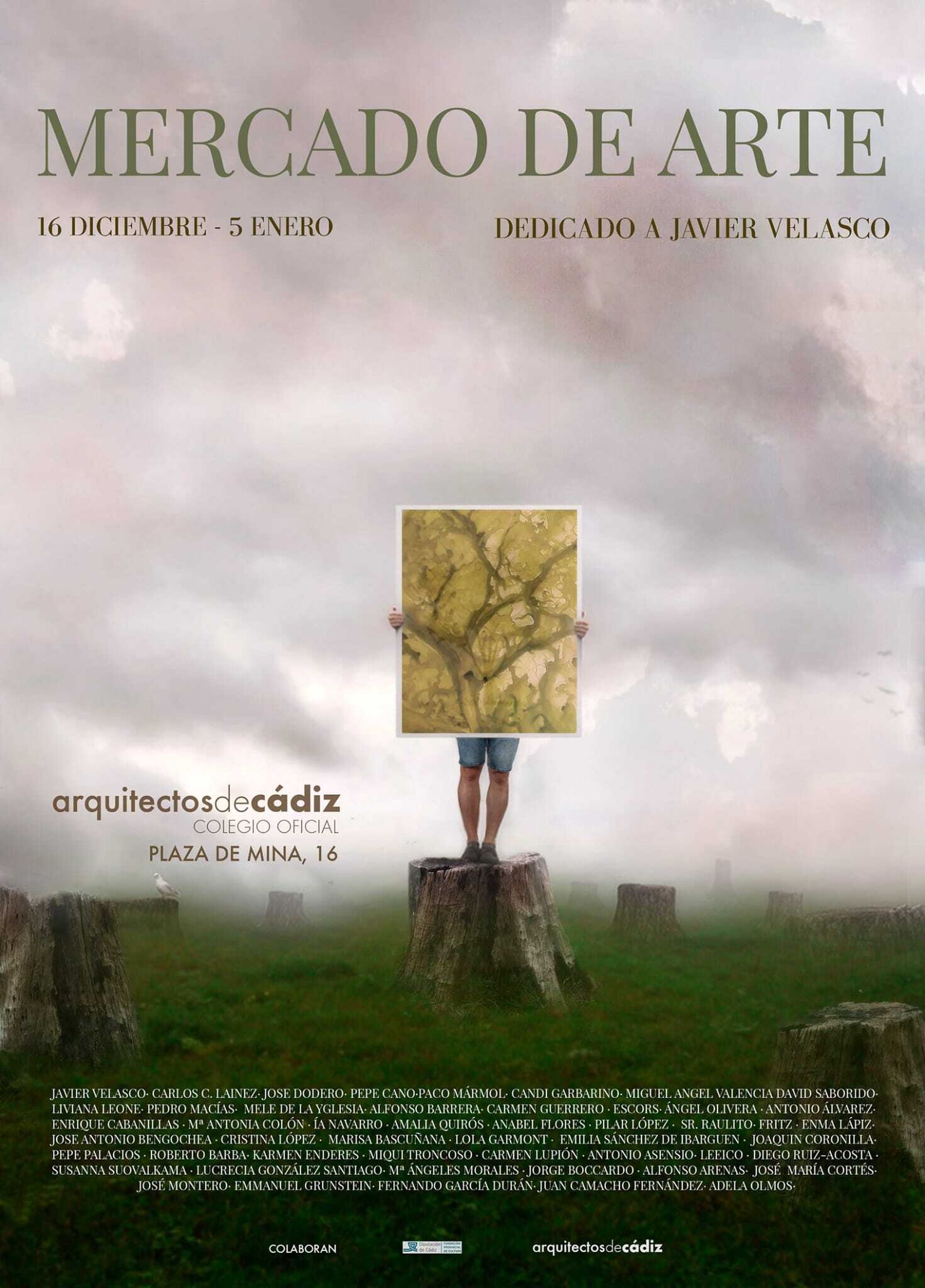 Imagen del cartel del Mercado de Arte de Cádiz 2022.