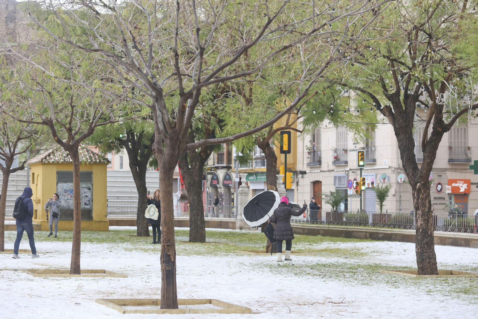 Fotos de la fuerte granizada registrada en Málaga