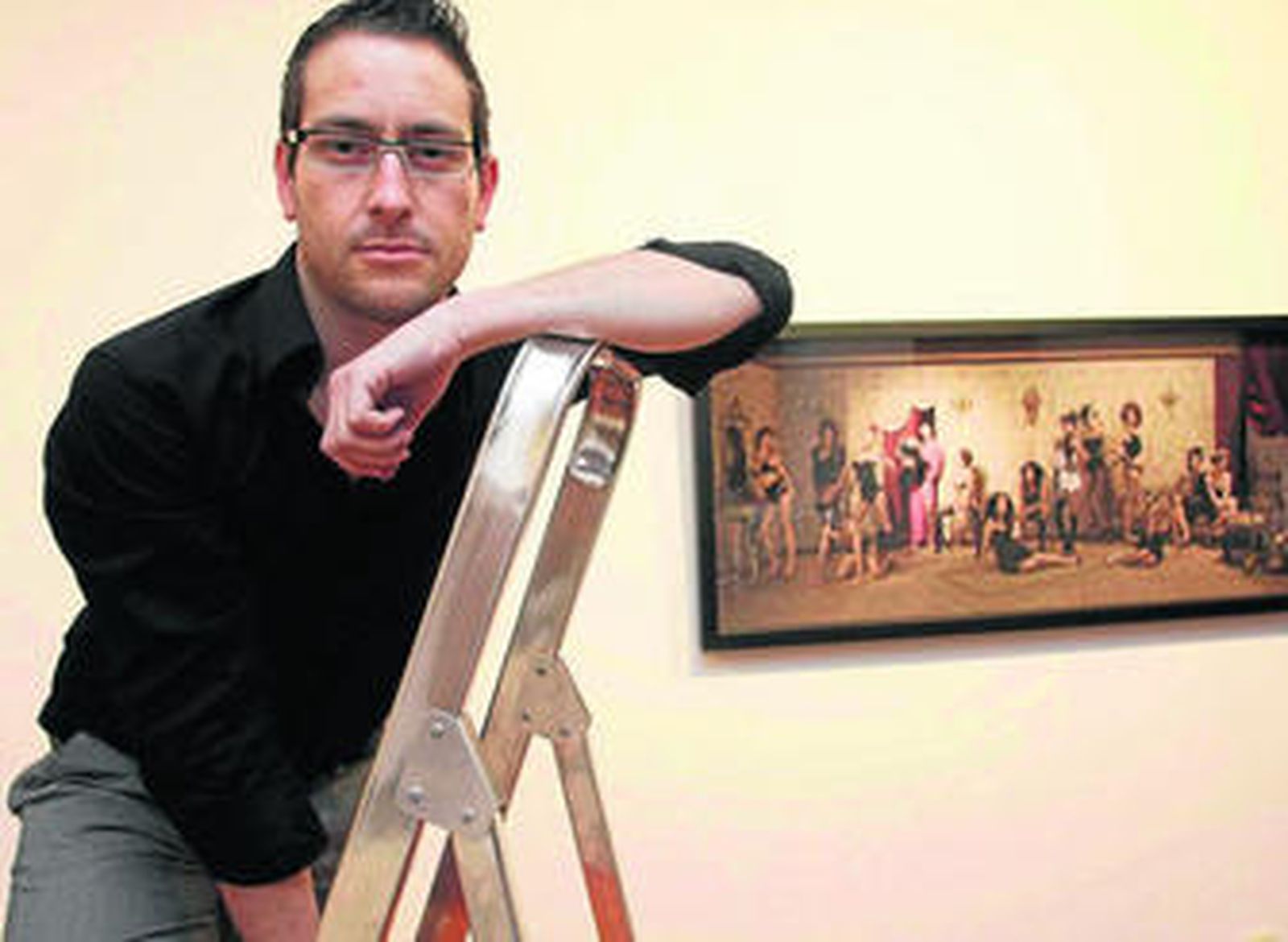 Fernando Bayona, el día de la inauguración de la exposición.