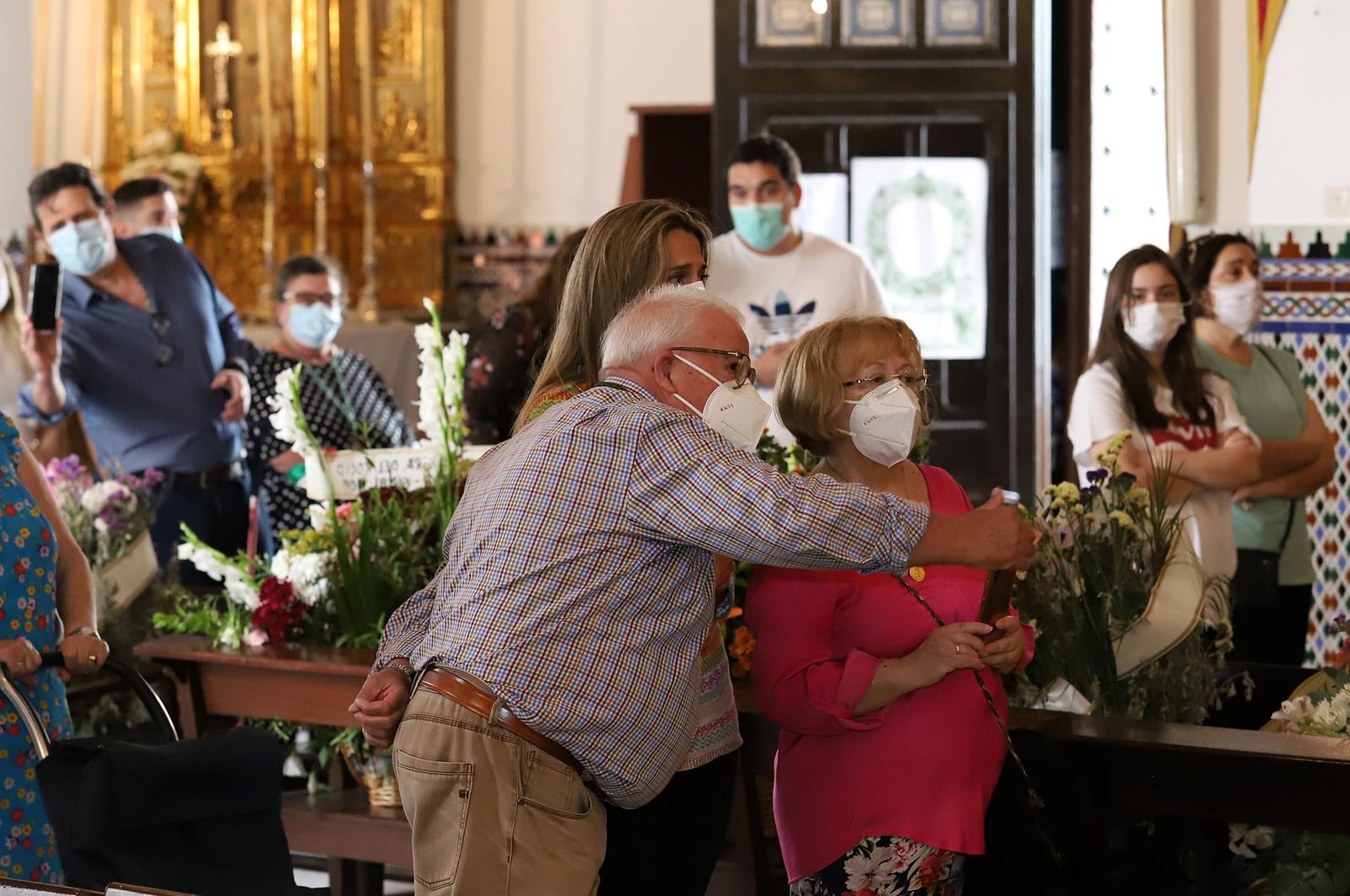 Imágenes de la Virgen del Rocío en el Lunes de Pentecostés 2020