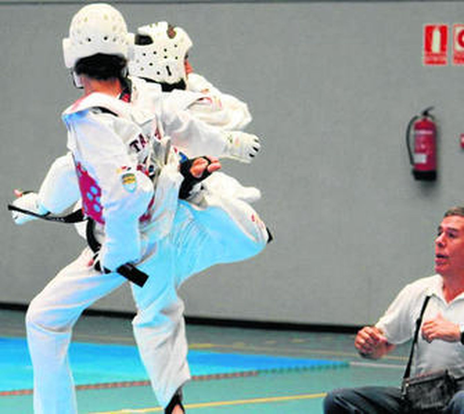 Espectacular llave durante un torneo anterior.