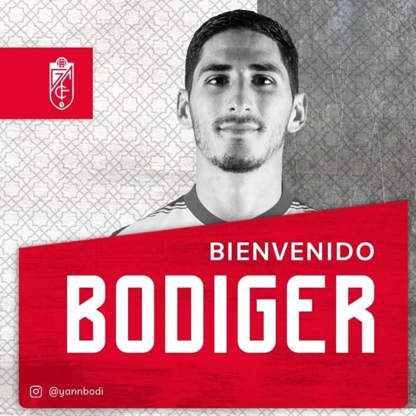 Así anunció el Granada CF el fichaje de Yann Bodiger