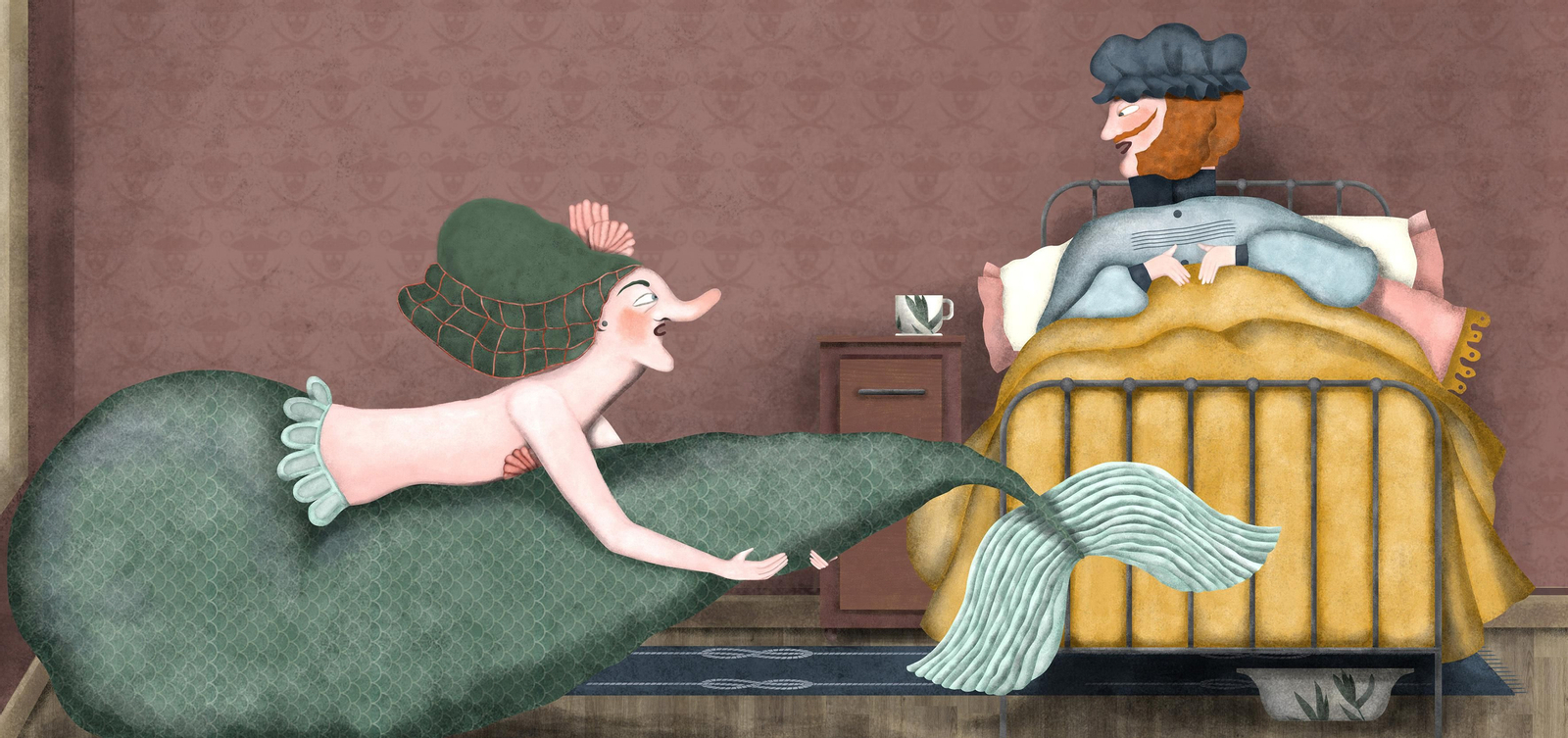 Ilustración del cuento 'El Pirata Calavera ya no duerme en la bañera'.