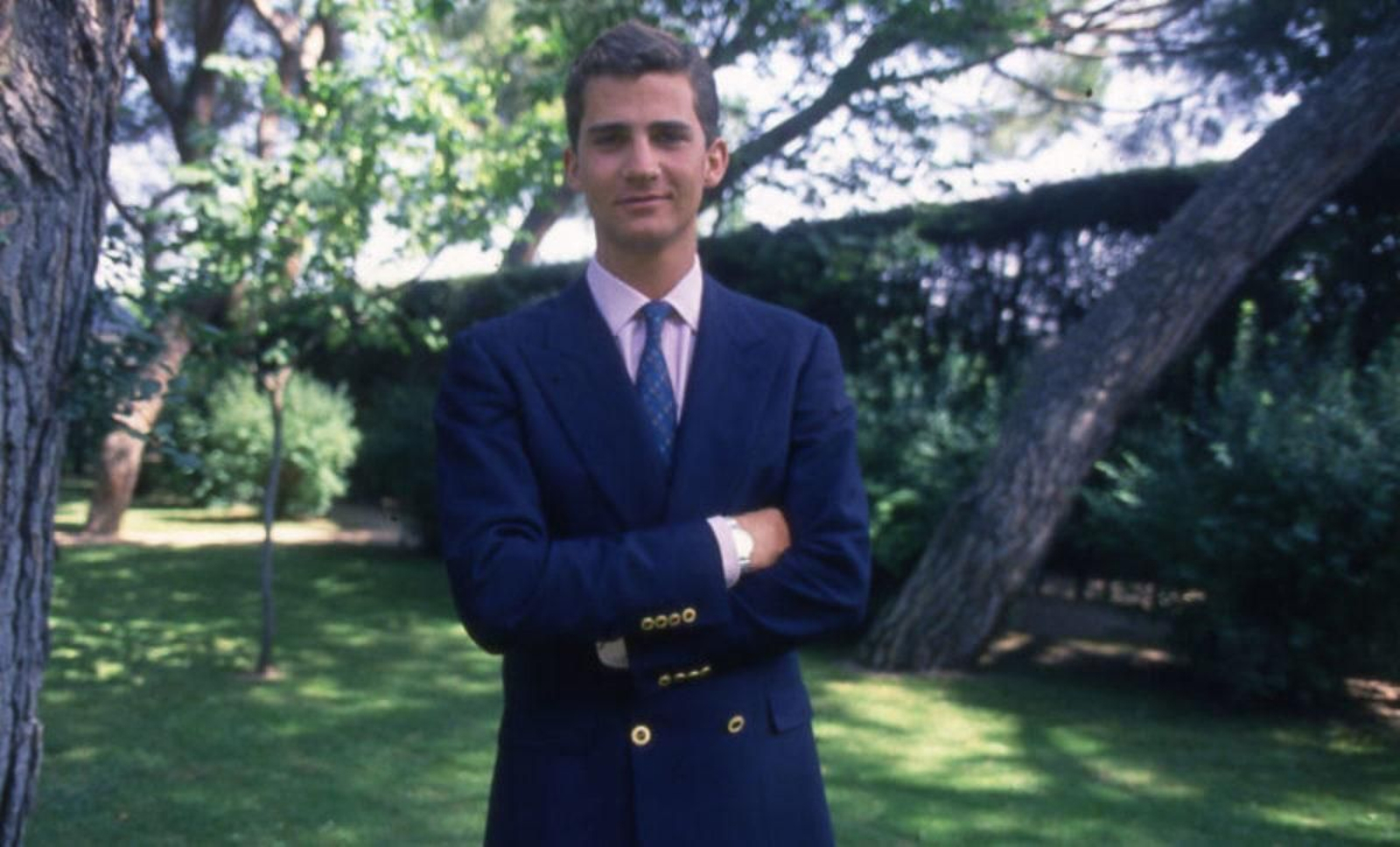 Felipe VI, en su juventud, en una de las imágenes oficiales distribuidas desde Zarzuela.