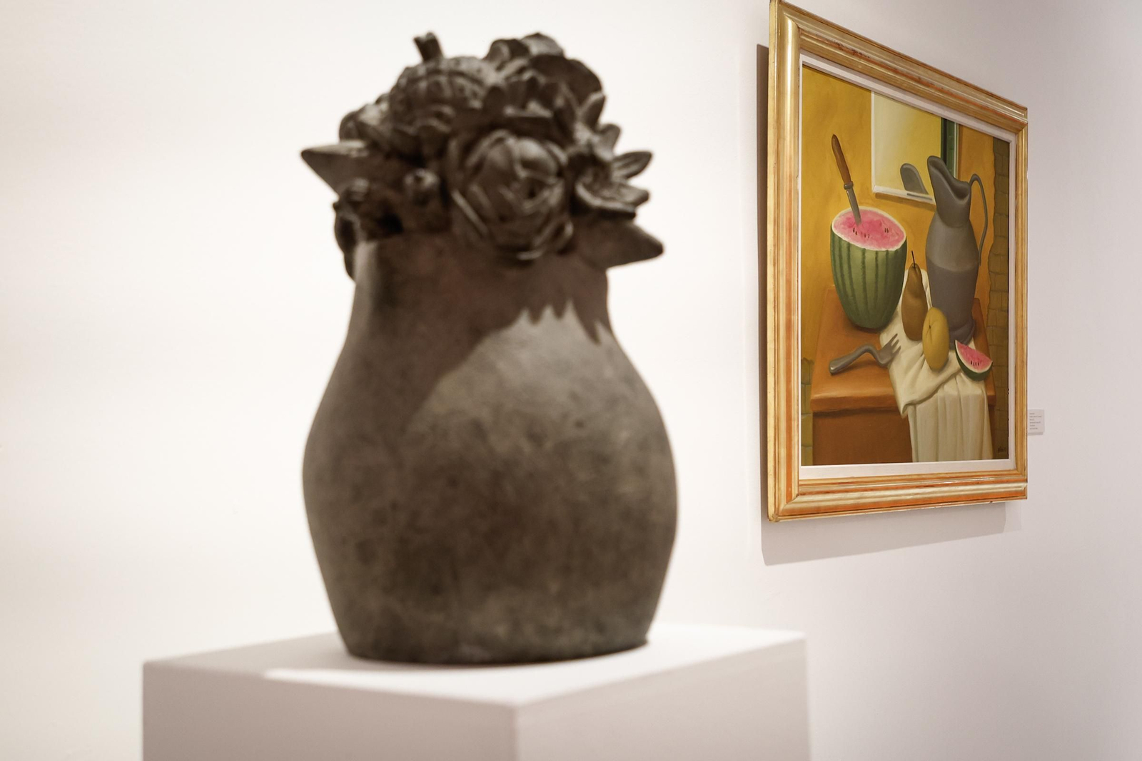 Varias de las obras expuestas en CajaGranada.