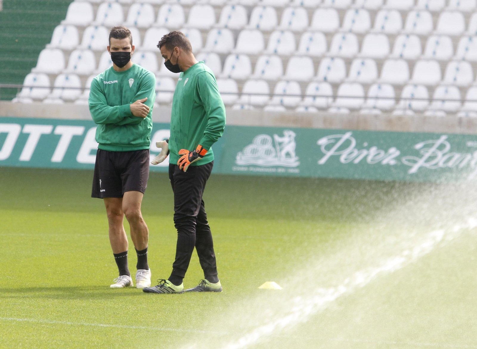 Las imágenes del primer entrenamiento de Germán Crespo al frente del Córdoba CF