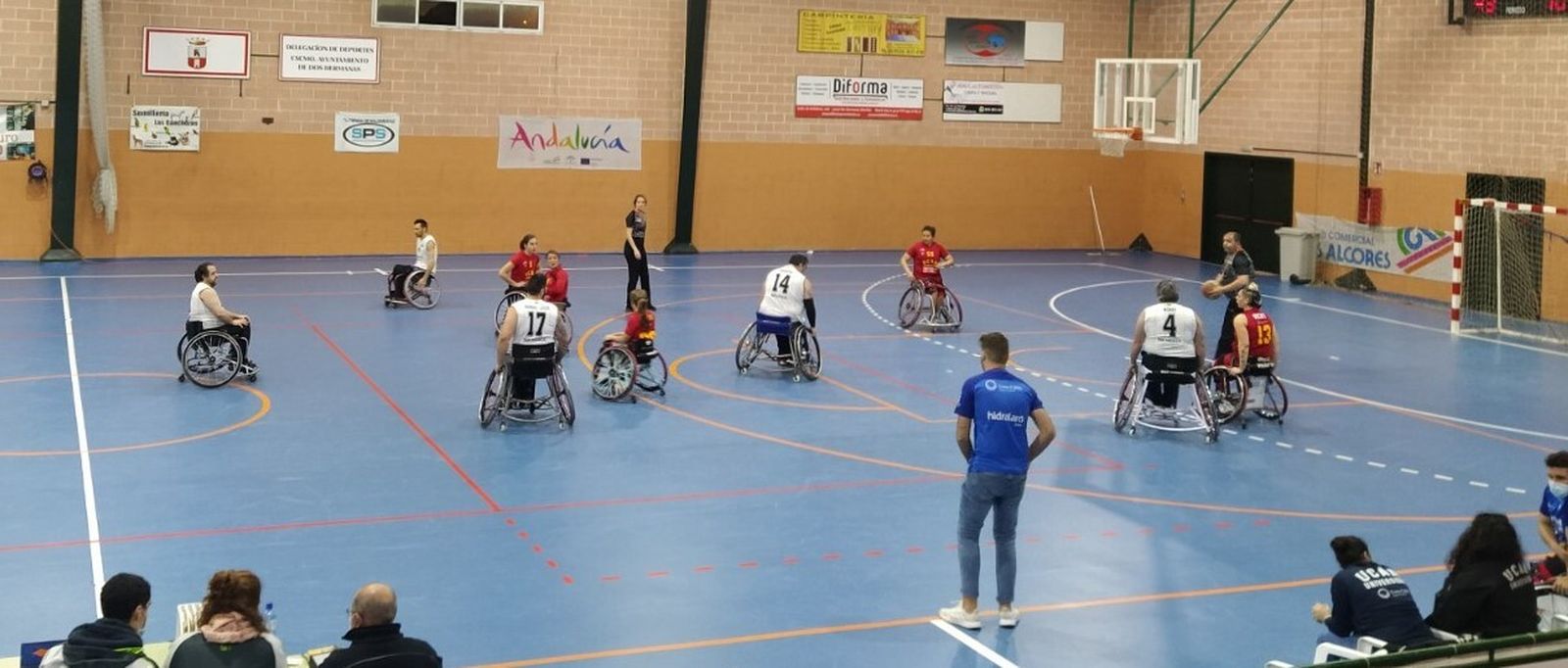 Una imagen del partido disputado en el pabellón Pepe Ot.