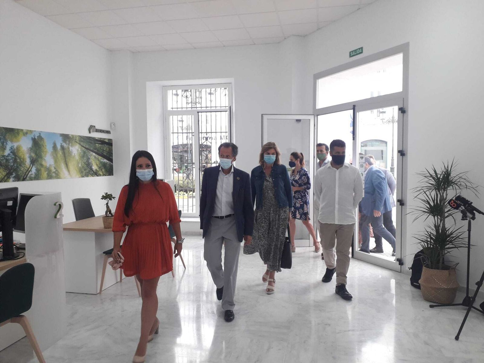 Un momento del acto de inauguración celebrado en la mañana de este jueves en la Casa de las Palomas, en el Retortillo.