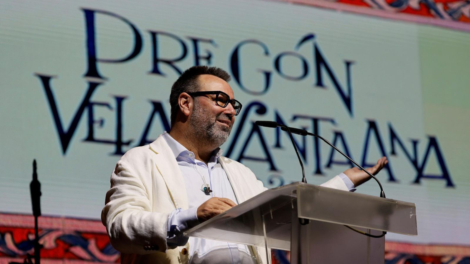 Rafael Almarcha, durante el pregón.