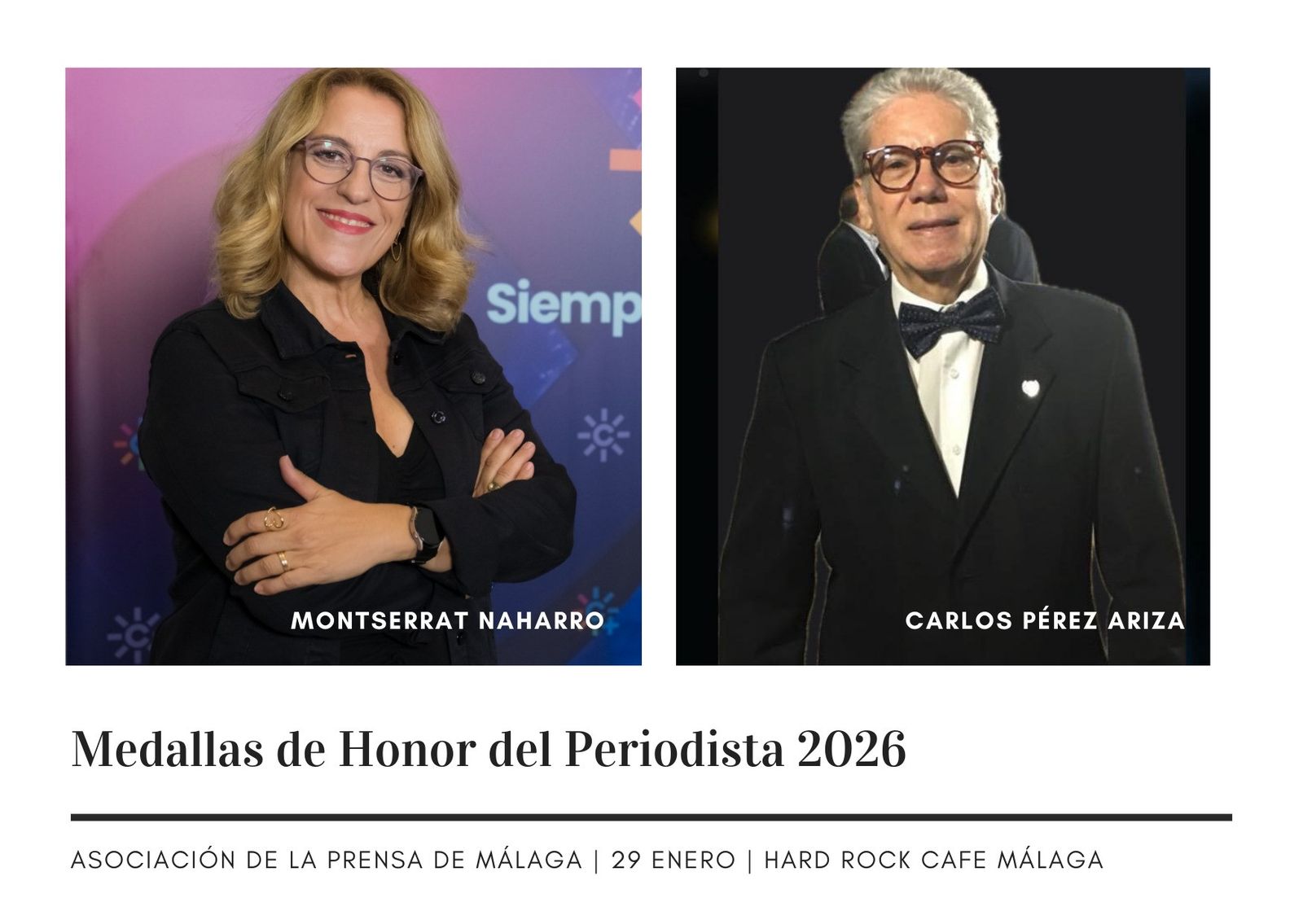 Monterrat Naharro y Carlos Pérez Ariza.