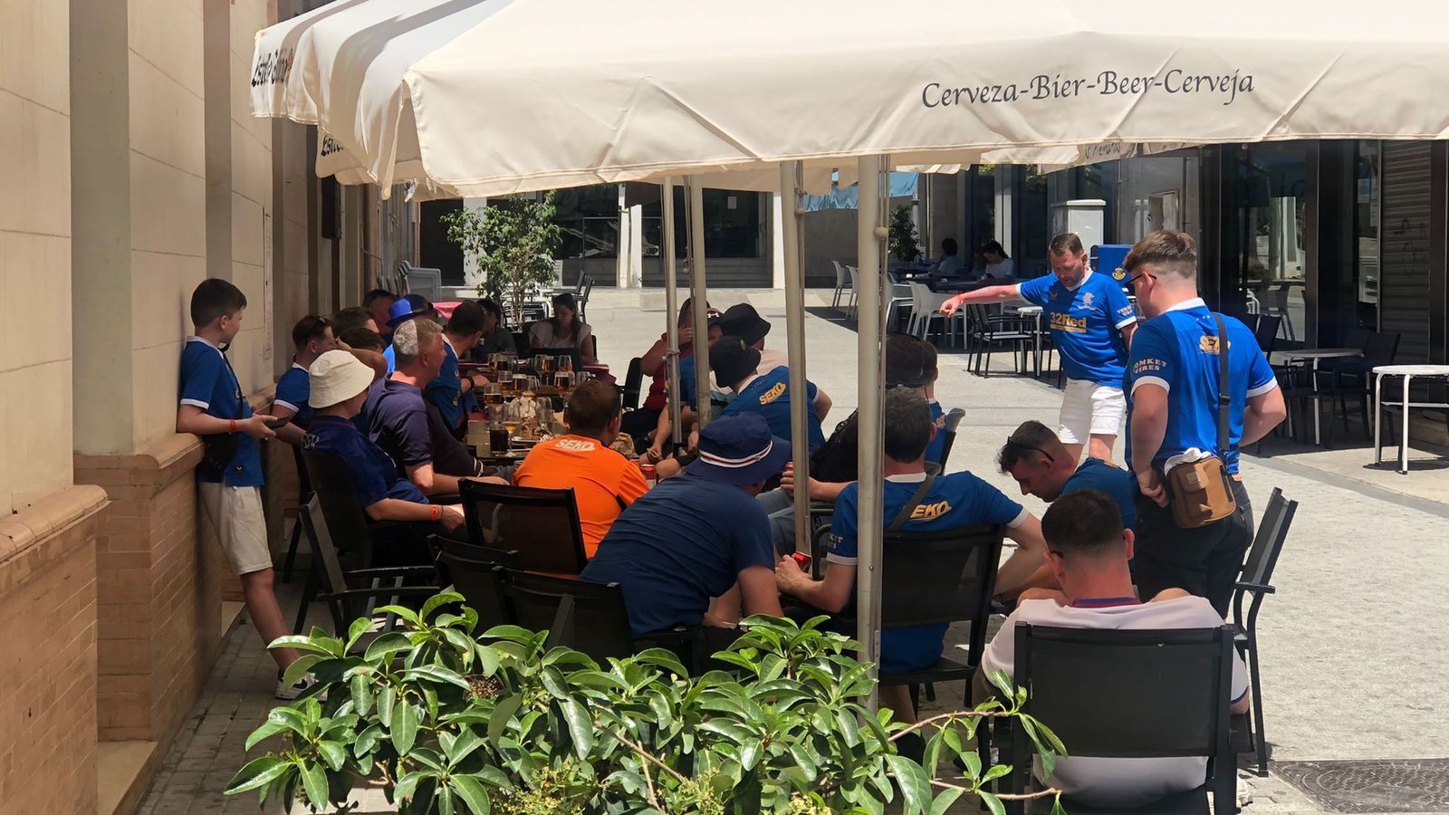 Aficionados escoceses.