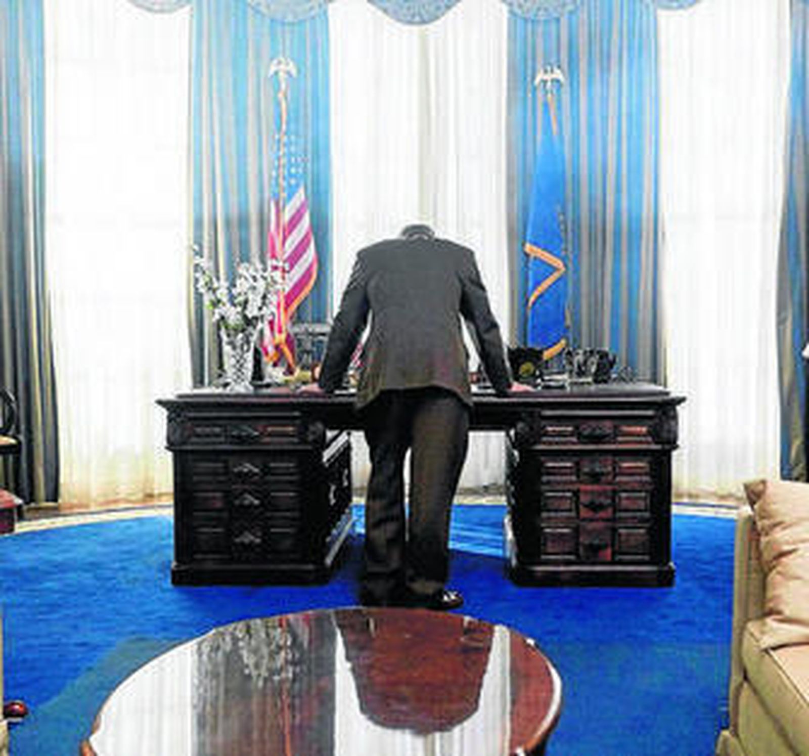 Una de las dramatizaciones de 'Carrera hacia la Casa Blanca'.