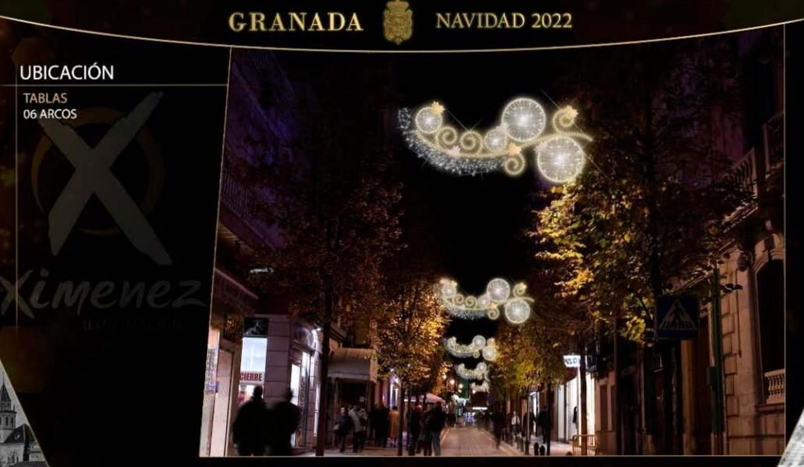 Estas son las luces de Navidad del Centro de Granada, calle por calle