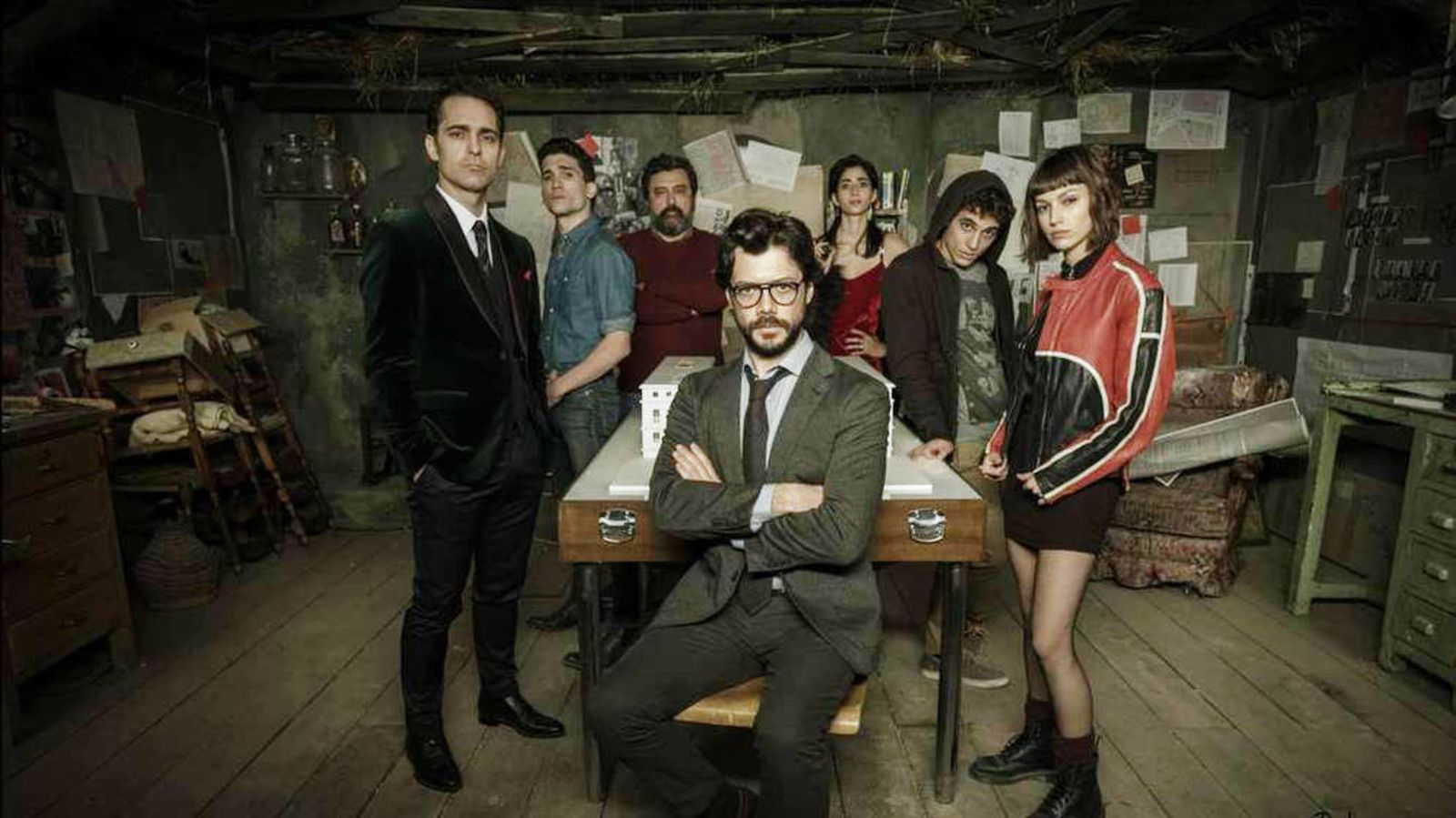 Los protagonistas de la serie 'La casa de papel'