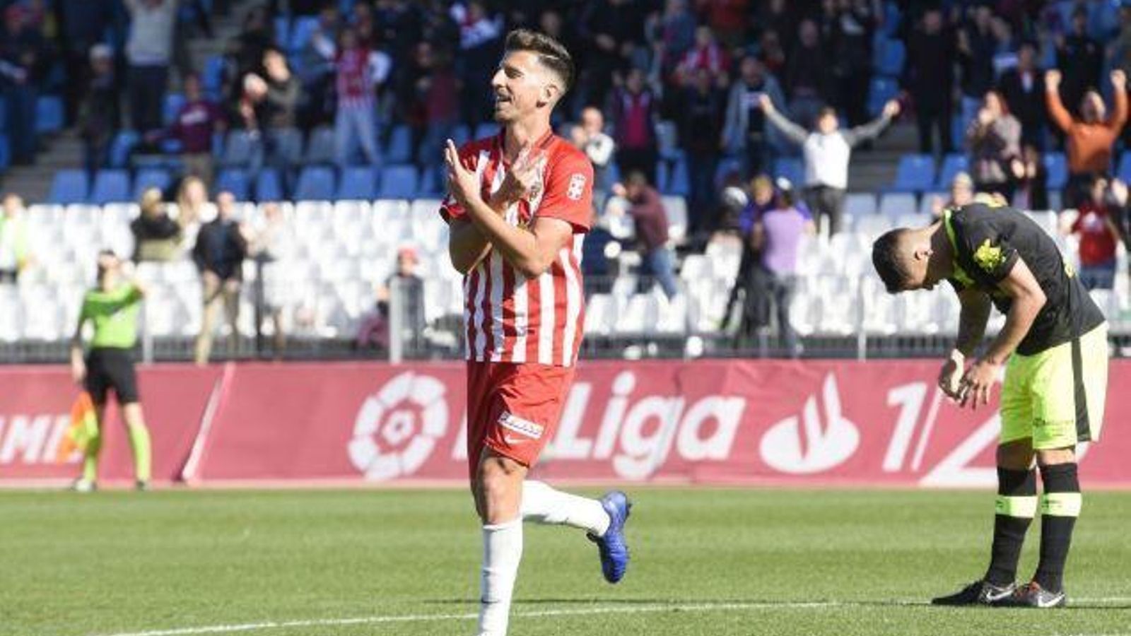 Real celebra un gol ante el Mallorca.