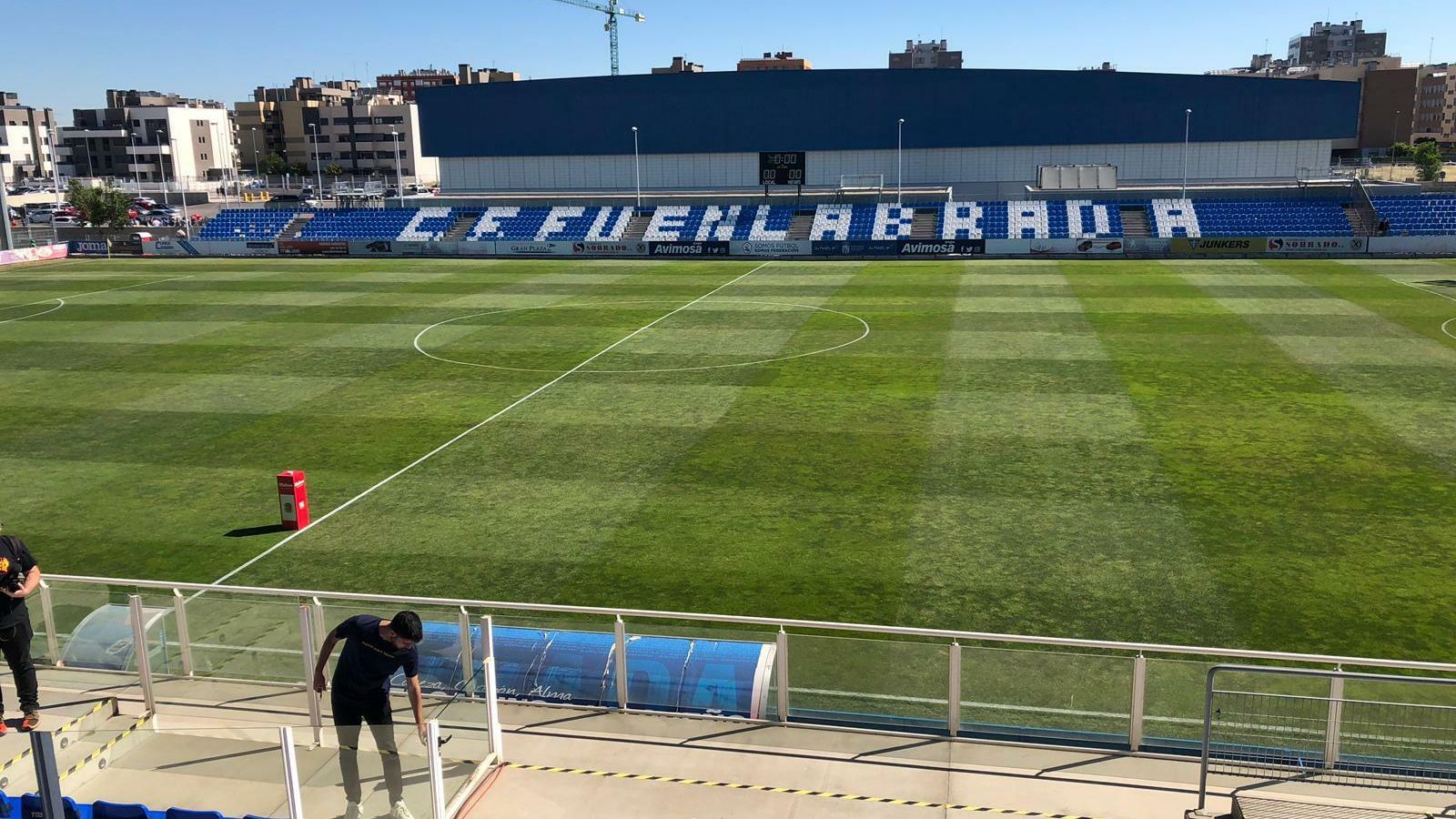 Así se encuentra en estos momentos el Fernando Torres de Fuenlabrada.