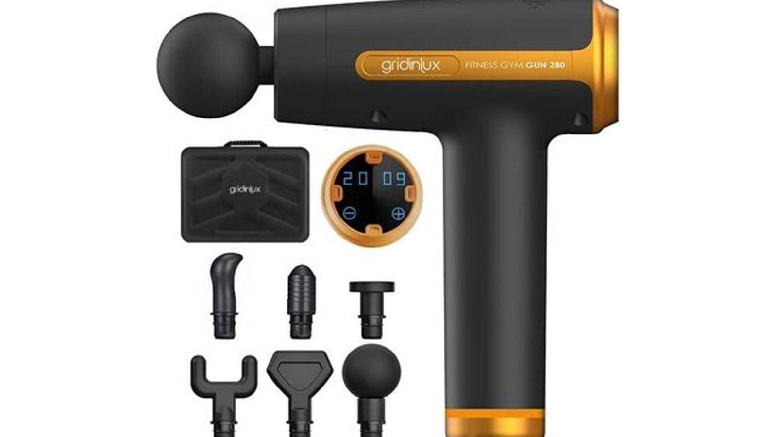 Pistola de masaje muscular Gridinlux