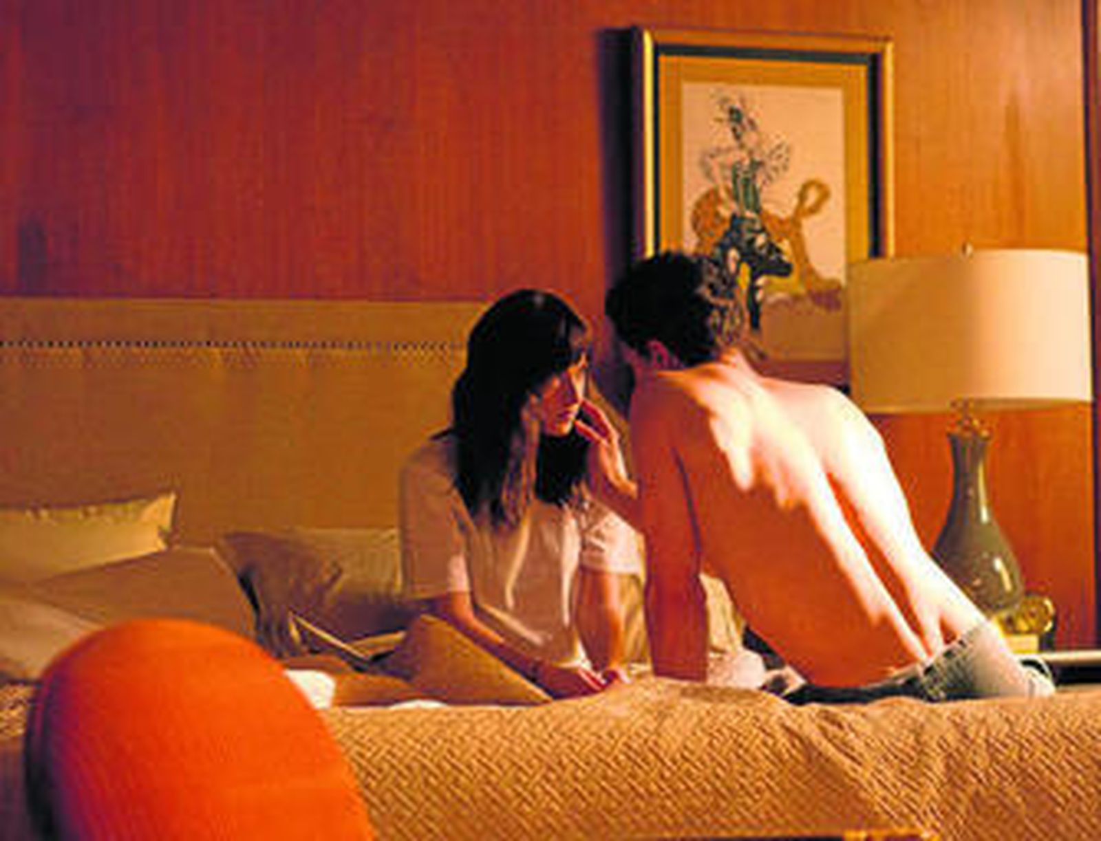 Los personajes principales a cargo de Dakota Johnson y Jamie Dornan, en la intimidad.