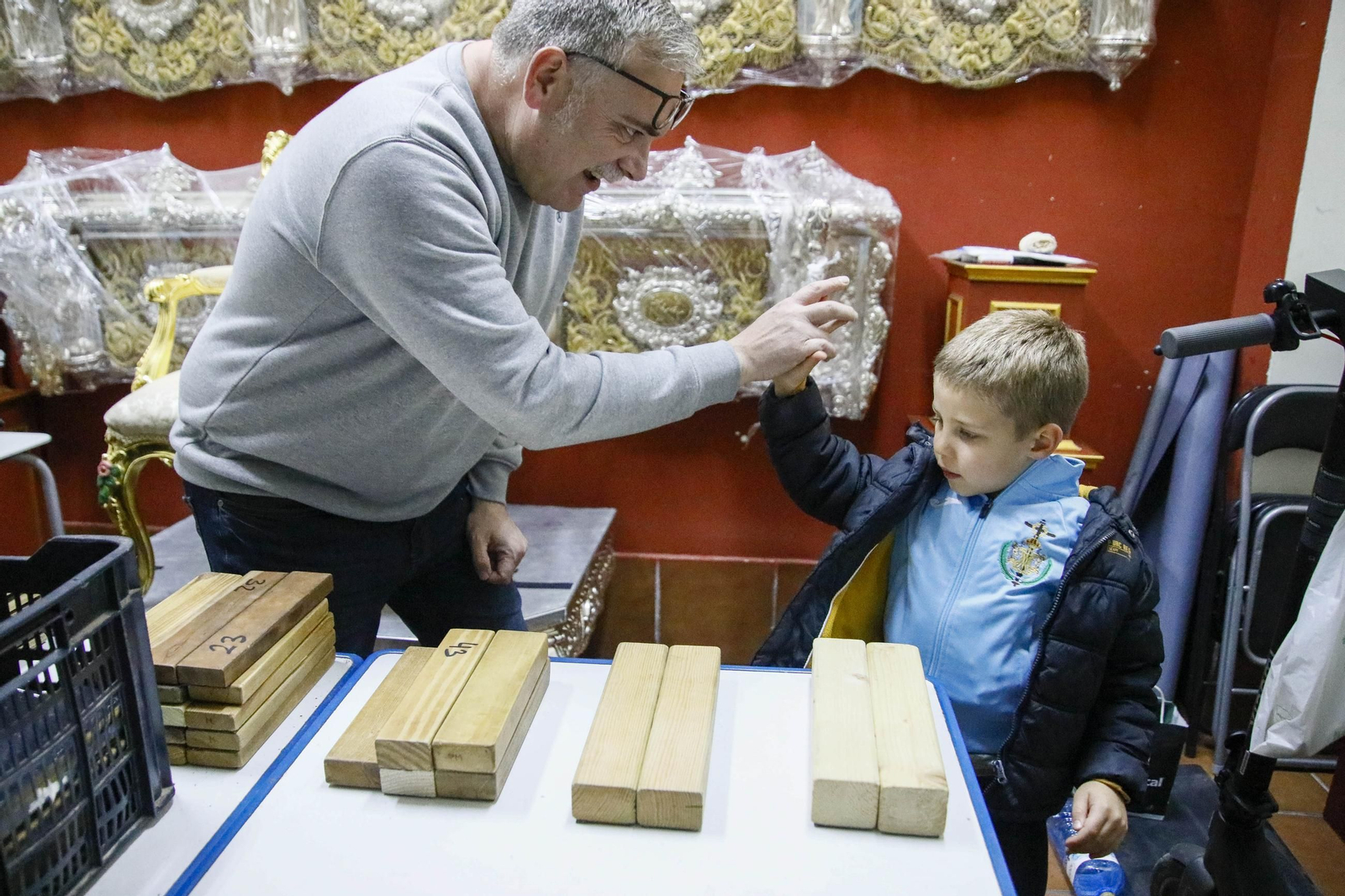 Ensayo de la hermandad de los Ángeles de la ciudad de Almería, en imágenes