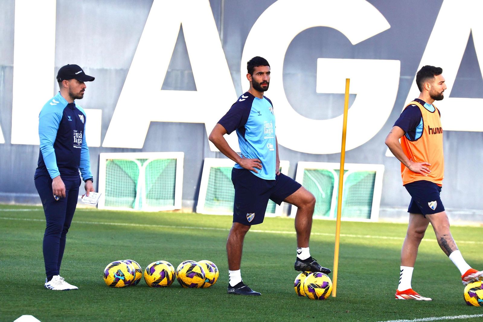 Kevin, novedad en el trabajo del Málaga CF