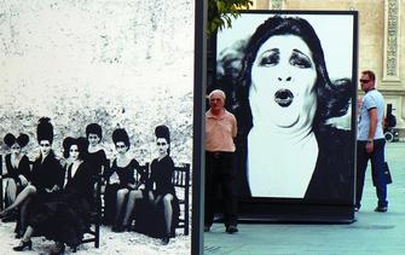 El primer plano de Pepa Vargas Torres contrasta con los moños postizos ideados por el estilista Manolo Cortés.