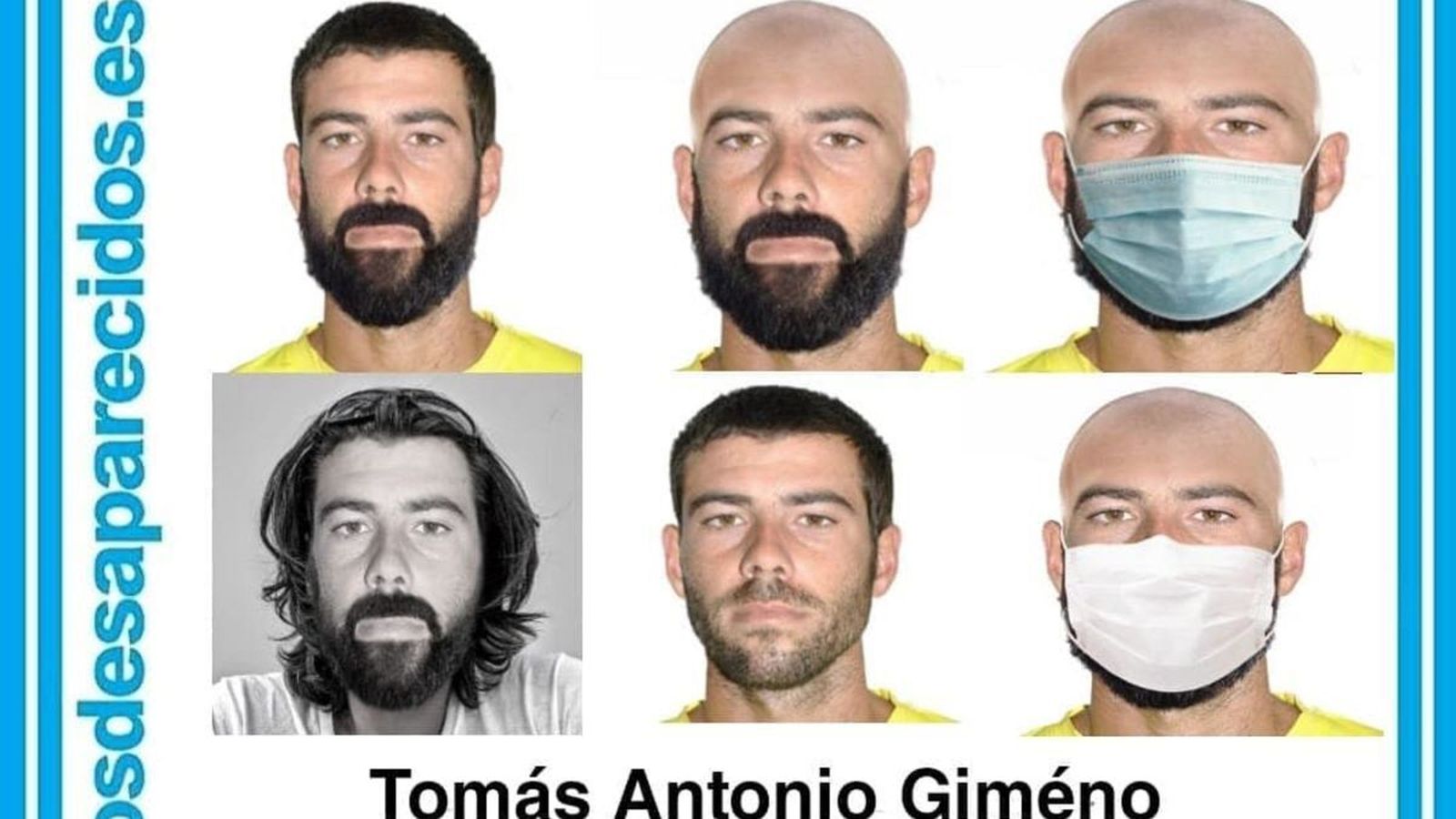 Las imágenes suministradas por la Guardia Civil para localizar a Tomás Gimeno