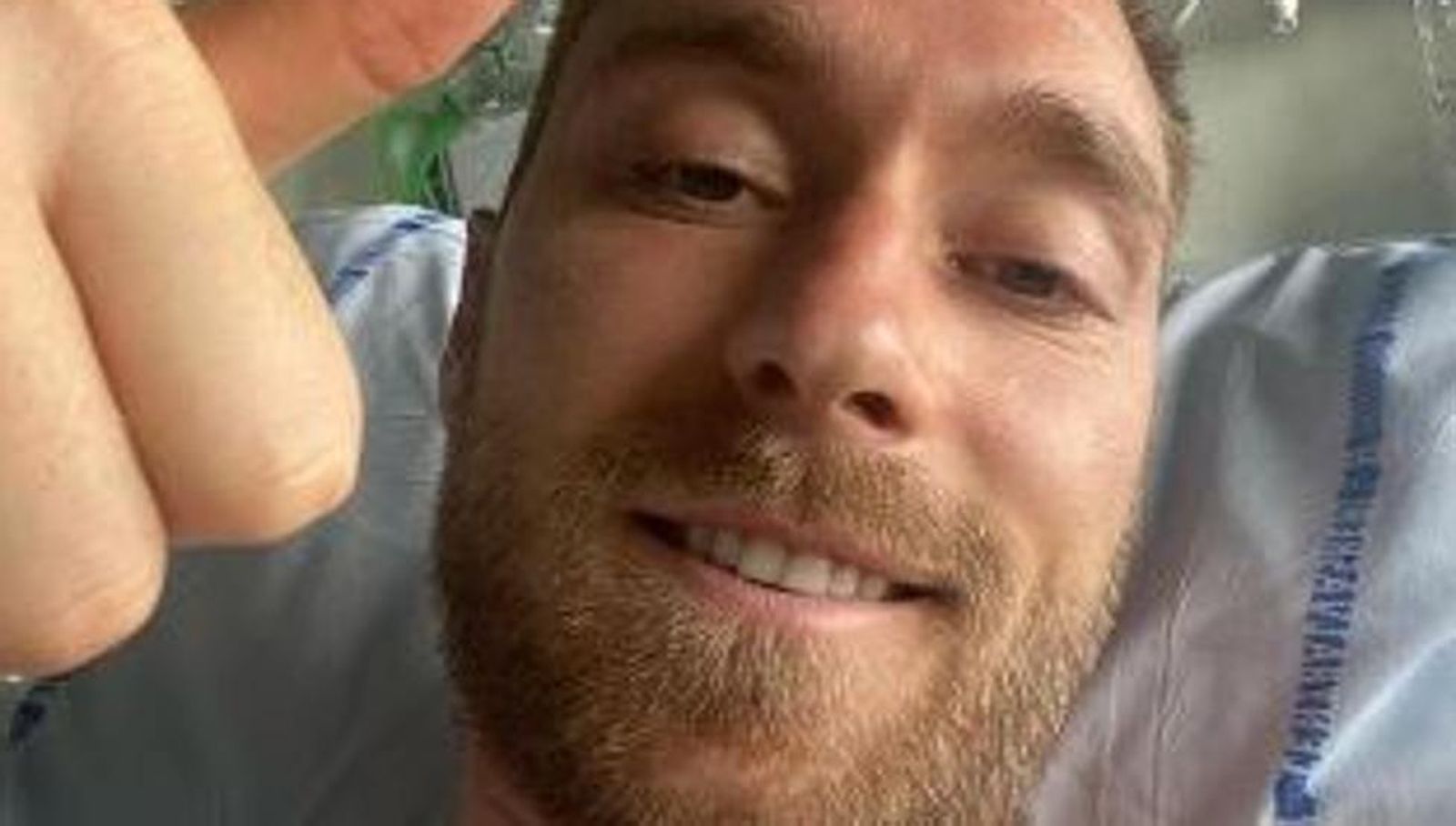 Eriksen desde el hospital