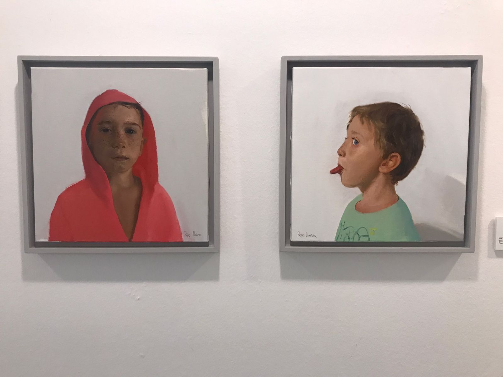 Dos de las obras que Pepe Baena expone en la Sala Rivadavia de Cádiz.