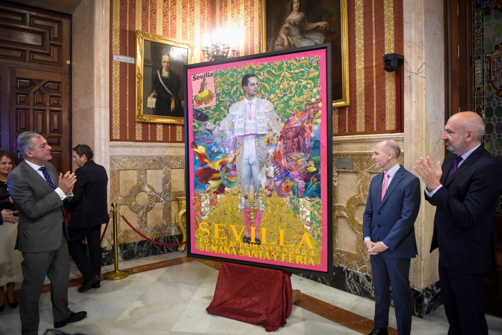 La presentación del cartel de las Fiestas de Primavera de Sevilla 2024, en imágenes