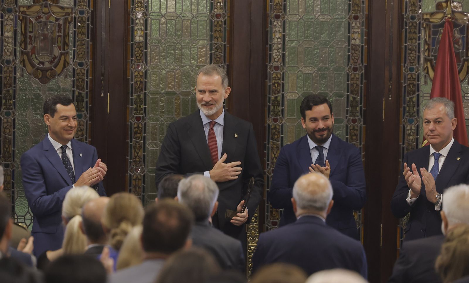 Su Majestad el Rey recibe el IX “Premio contra el Terrorismo Alberto Jiménez Becerril, todas las imágenes