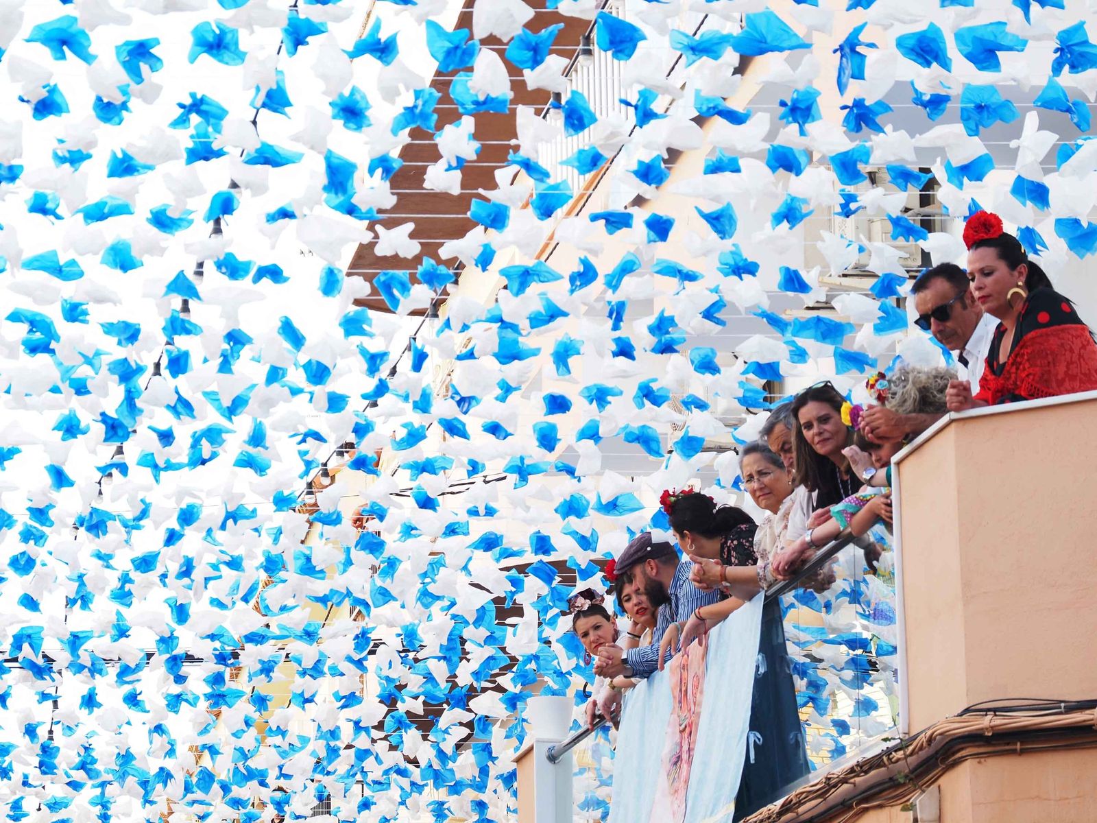 Las imágenes de la procesión de la Virgen de la Bella por las calles de Lepe en 2022