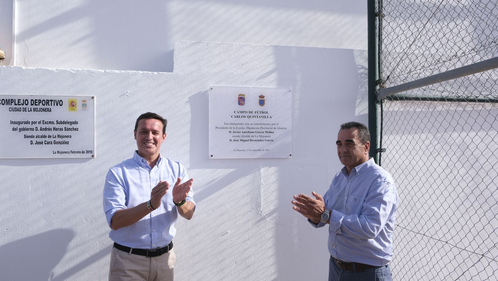 Imágenes de la inauguración de la remodelación del Campo de Fútbol de La Mojonera