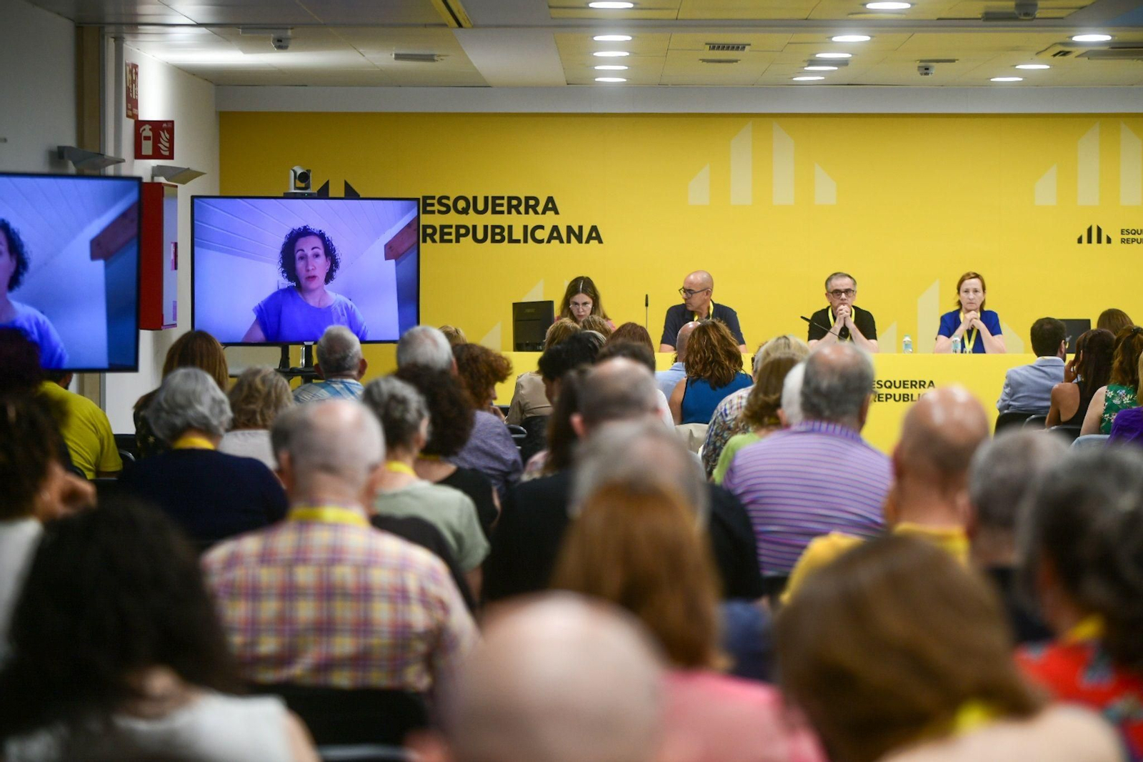Marta Rovira interviene telemáticamente ante el Consell Nacional de ERC