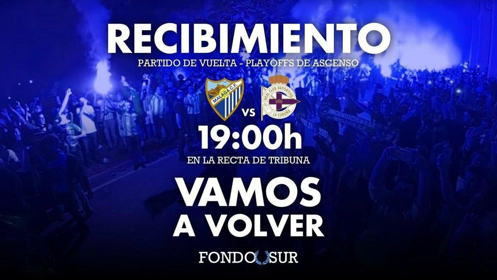Convocatoria para el recibimiento en La Rosaleda.