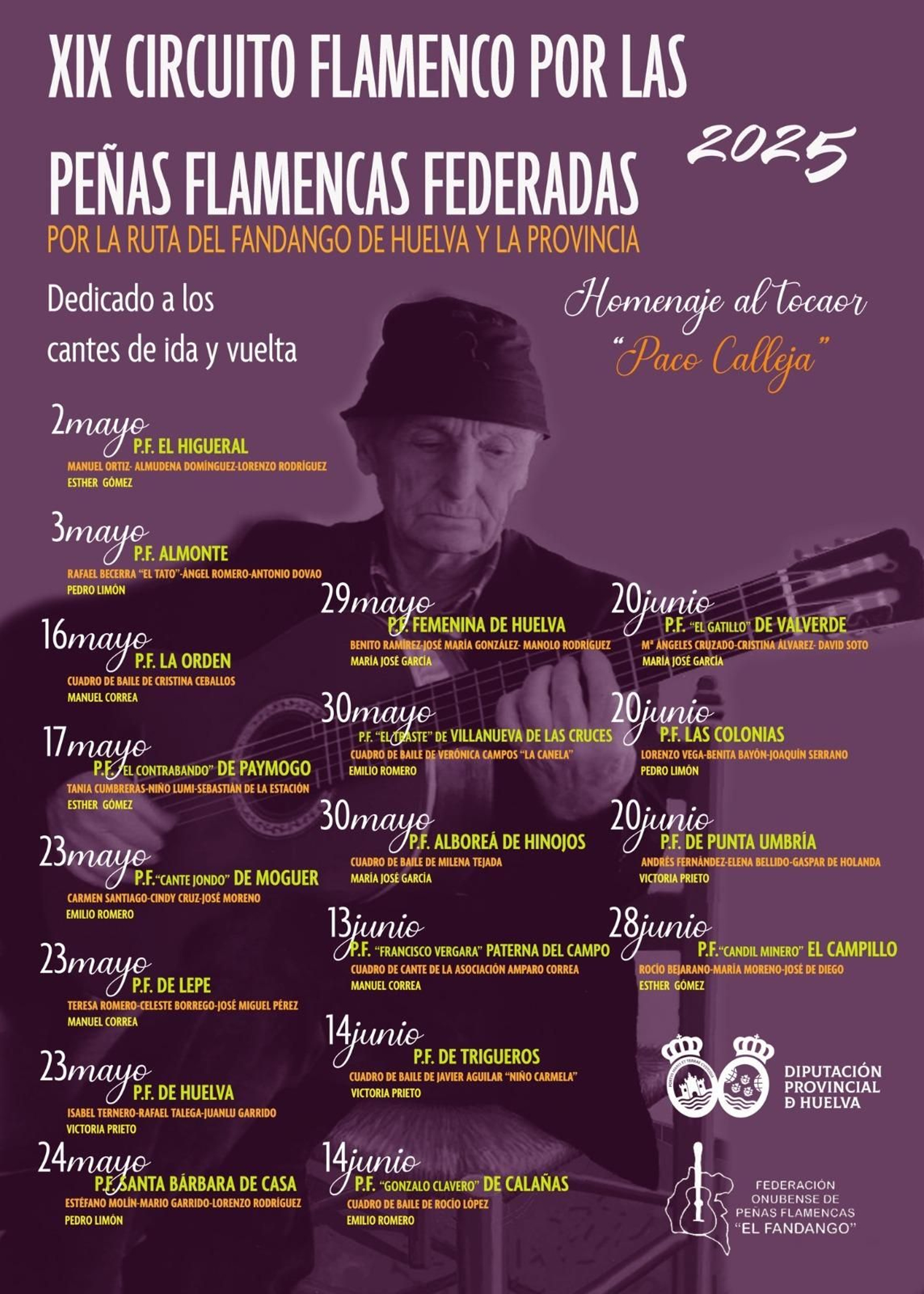 Programa XIX Circuito ‘Por la Ruta del Fandango de Huelva y la Provincia’