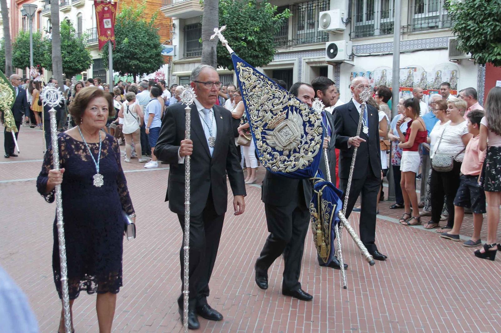 Imágenes del Señor de Pasión en la procesión del centenario de la hermandad