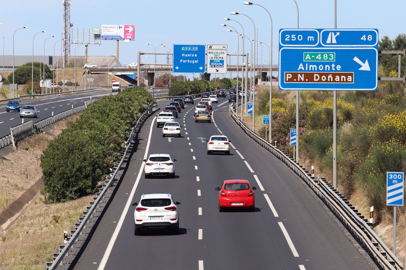 Tráfico autopista A-49