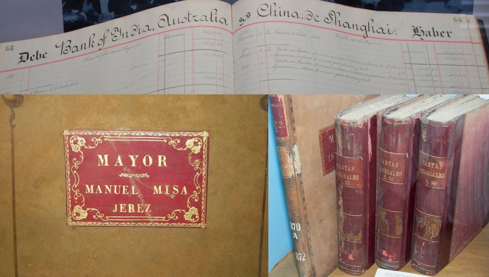 Libros de contabilidad de las bodegas Misa, fondo del Archivo Municipal.