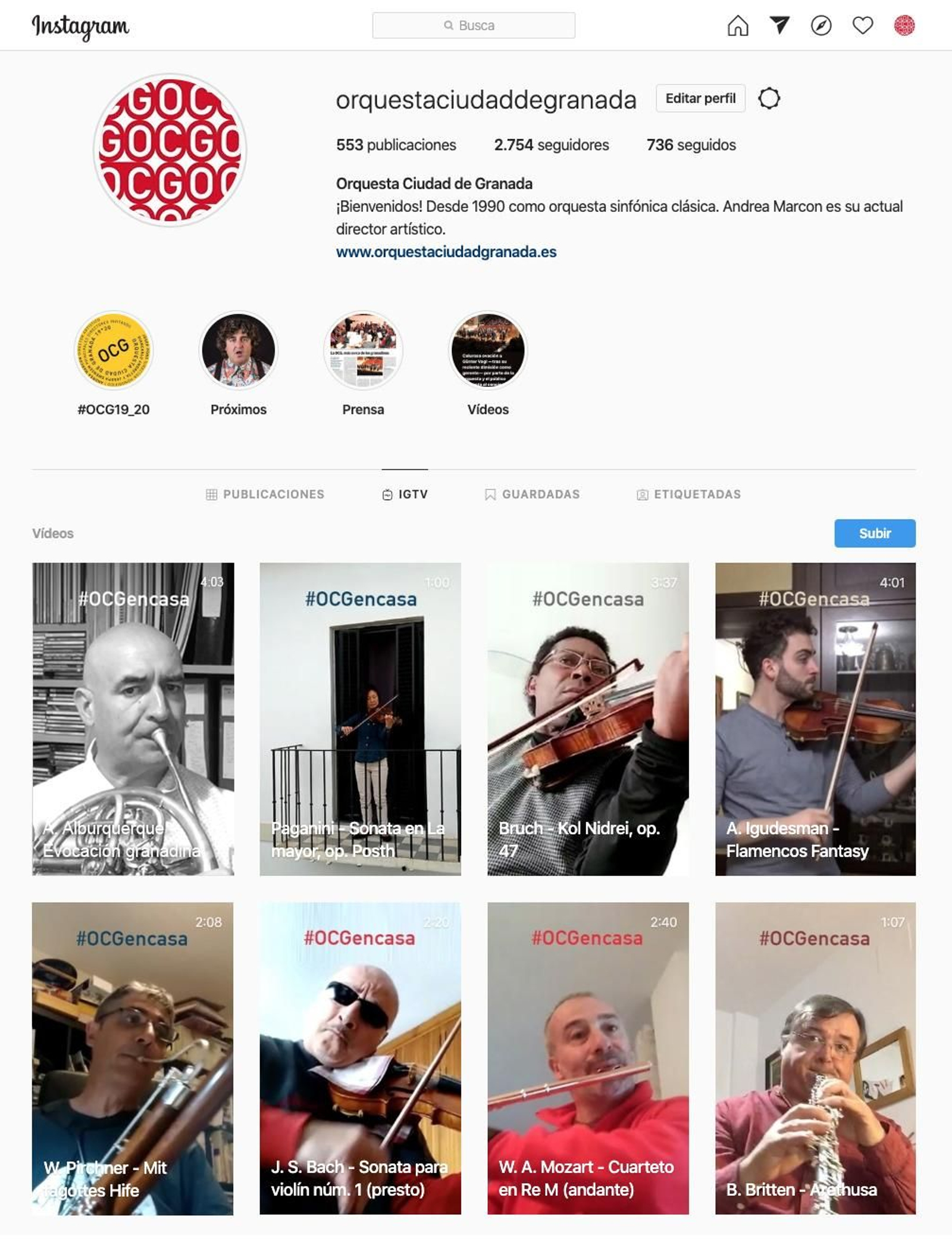 La formación ofrece sus recitales en redes sociales.