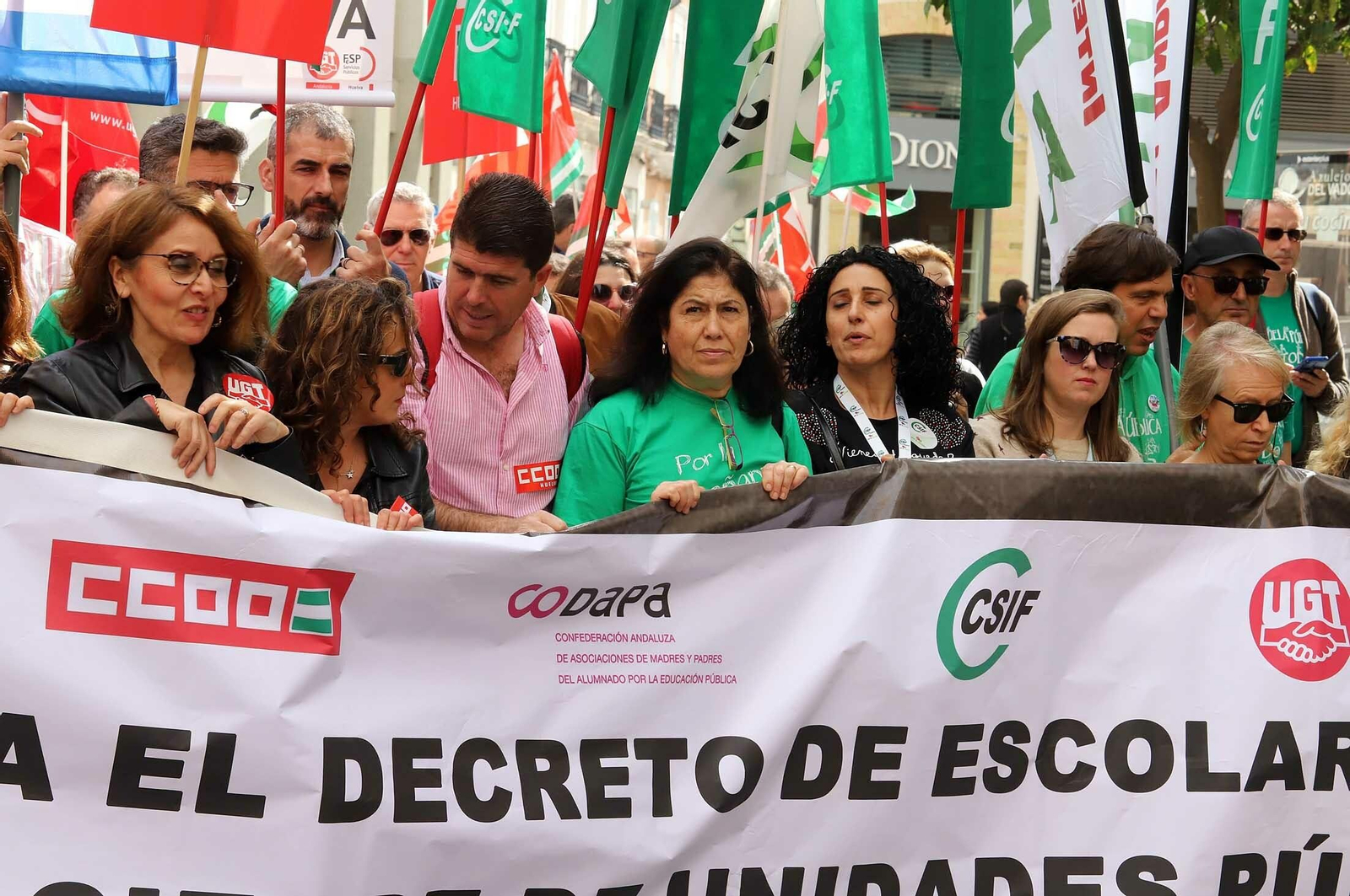 Imágenes de la manifestación en defensa de la educación pública