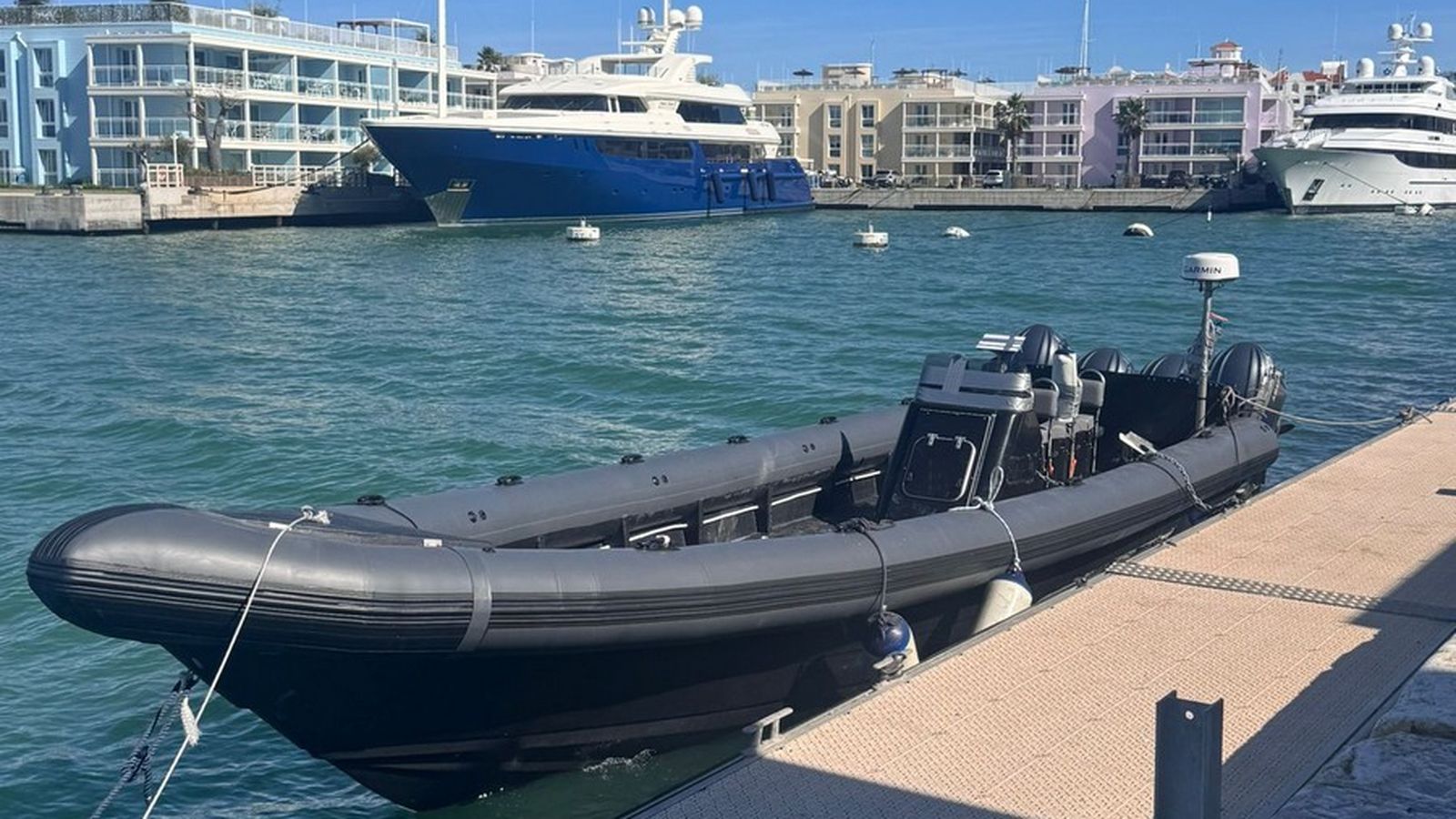 La embarcación incautada en Gibraltar.