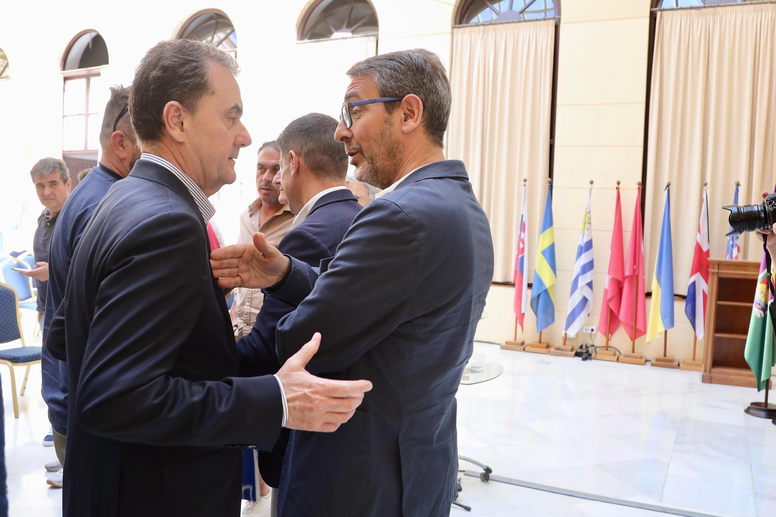 Mundial 2030 en Málaga: La reunión en el Ayuntamiento, en fotos