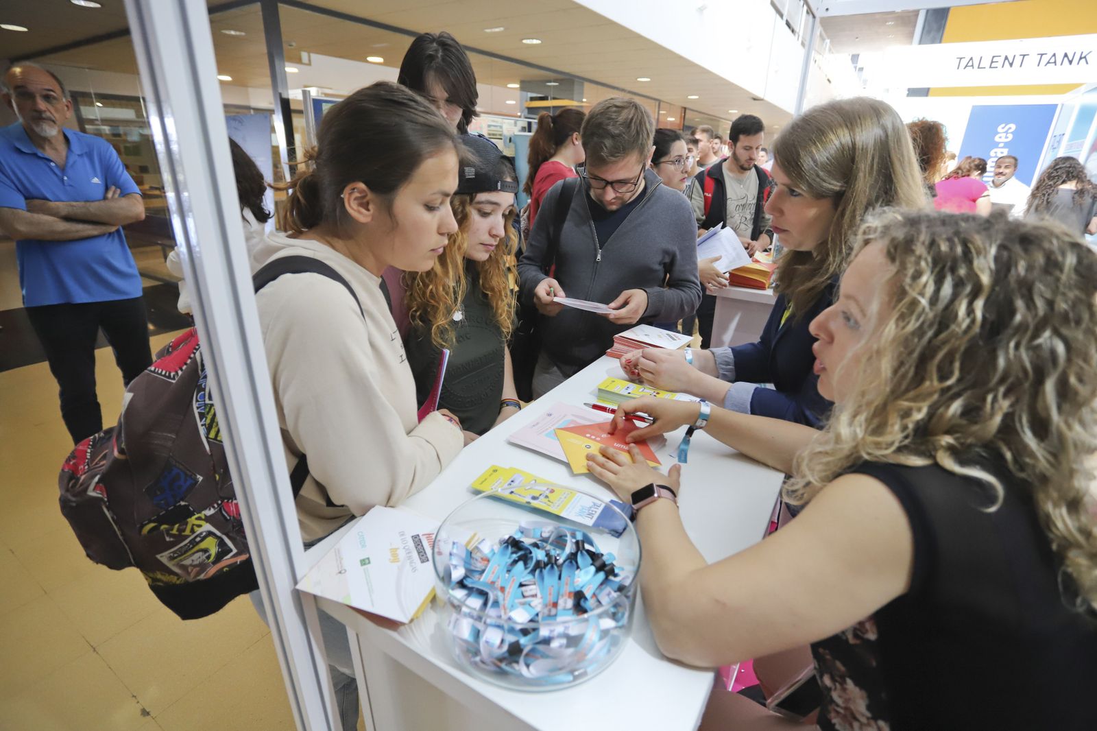 La imágenes de la V Feria de Empleo de la UMA