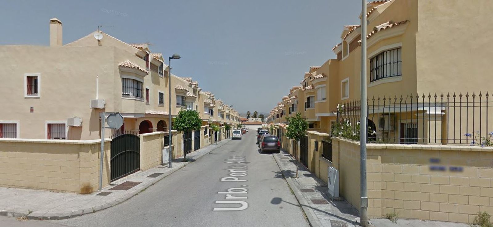 Una de las calles de Porto Albo, en Algeciras.