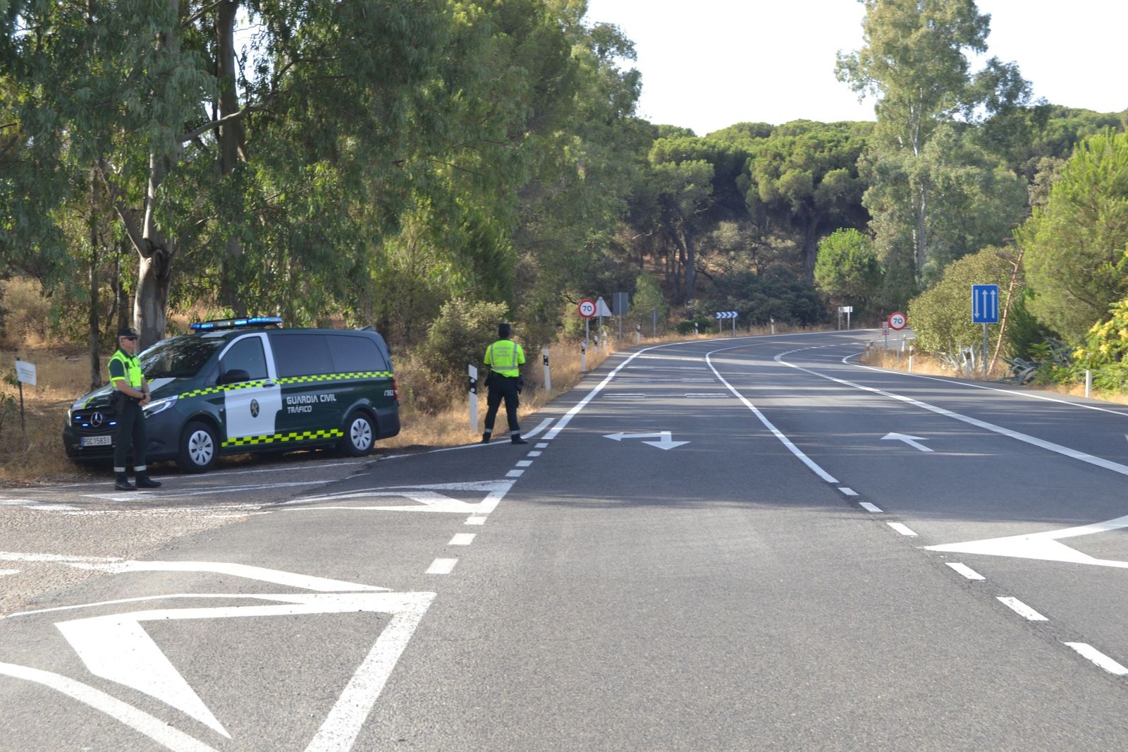 Una patrulla de la Guardia Civil